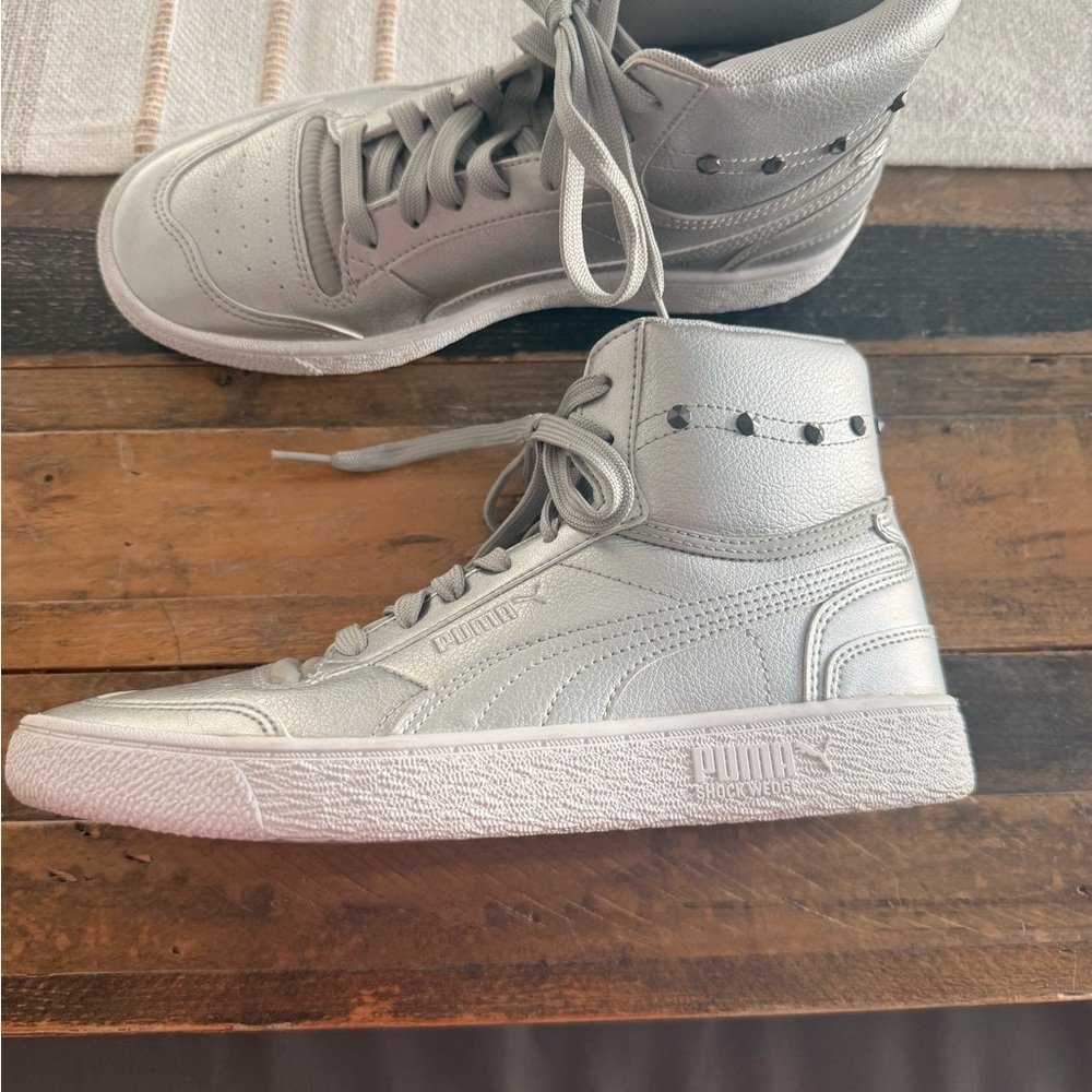 Puma Metallic Silver High-Tops